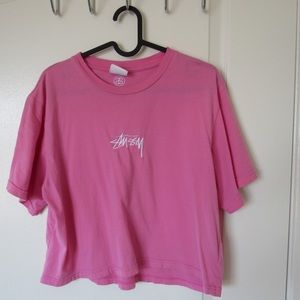 Pink Stussy Tee